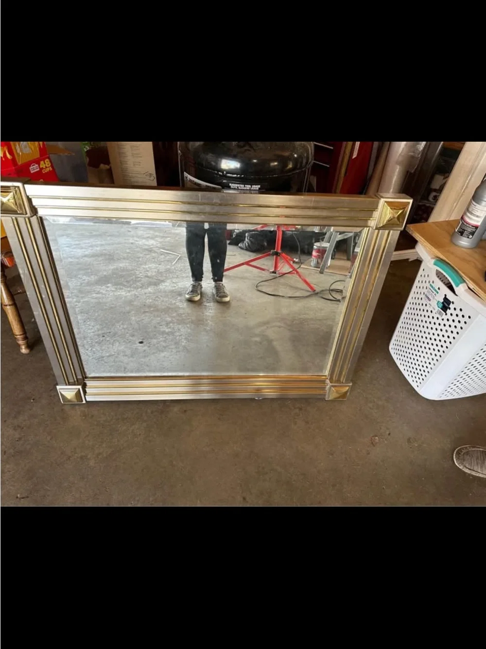 Silver Decorative Rectangular Wall Mirror - Elegant Frame